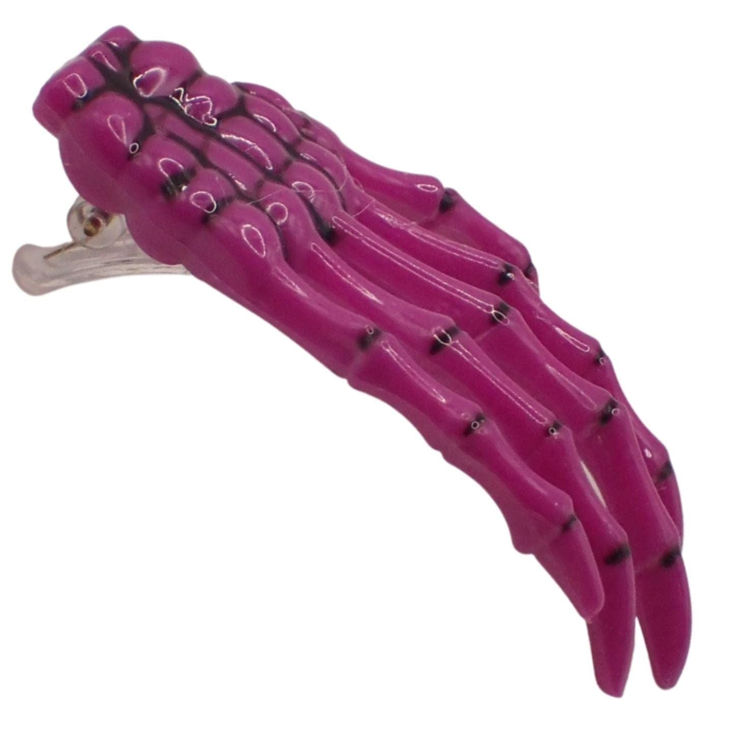 Skeleton Hand Hair Clips for Girls & Boys Halloween Accessories, Bright Gothic Skeleton Accessories